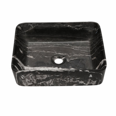 Lavabo de salle de bain vasque rectangulaire en céramique Elegant
