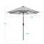 Parasol solaire rayé à DEL-131104454