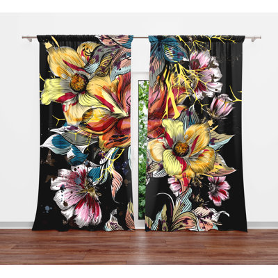 Semi Sheer Curtain Panel Pair