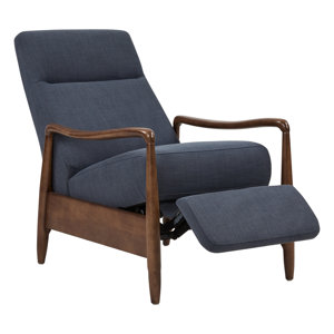 beckett upholstered manual recliner armchair