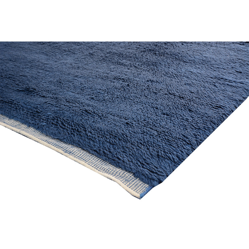 Wool Area Rug in Blue, Rectangle 2' x 3'