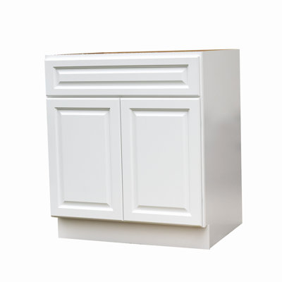 Base d'évier de cuisine blanche 33 "