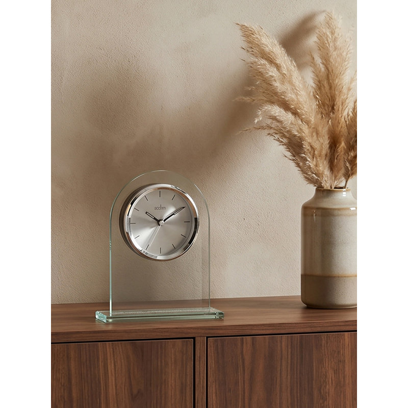 Metal Quartz movement / Crystal Tabletop Clock