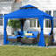 Pavillon de jardin MASTERCANOPY avec murs grillagés et toit ventilé-134442160-61086847