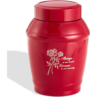 Urne pour cendres, femmes adultes, roses, crémation, urnes rouges pour cendres, adulte, maman, fille, grand-mère