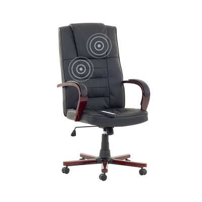 Brayden Studio Genuine Leather Executive Chair