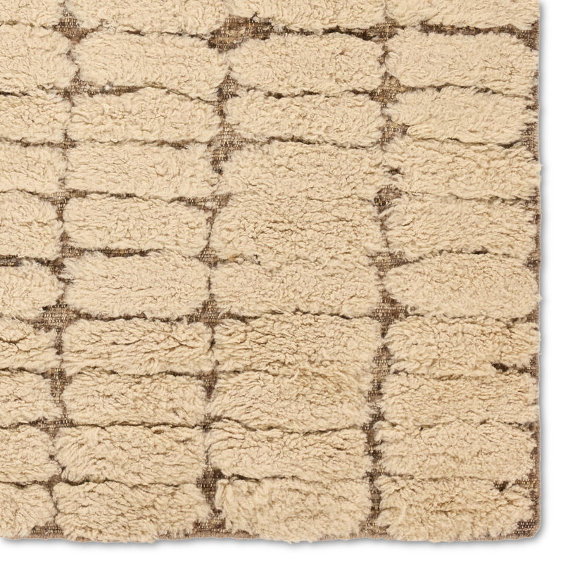 Jaipur Living Michael Habachy Dunes GAM04 Handmade Contemporary Brown (8'x10'), Rectangle 8' x 10'