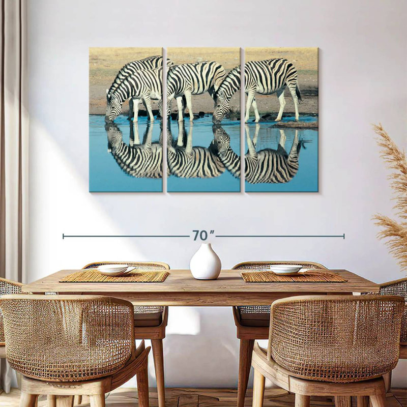 Brampt Etosha Burchell's Zebra, 36" H x 57" W