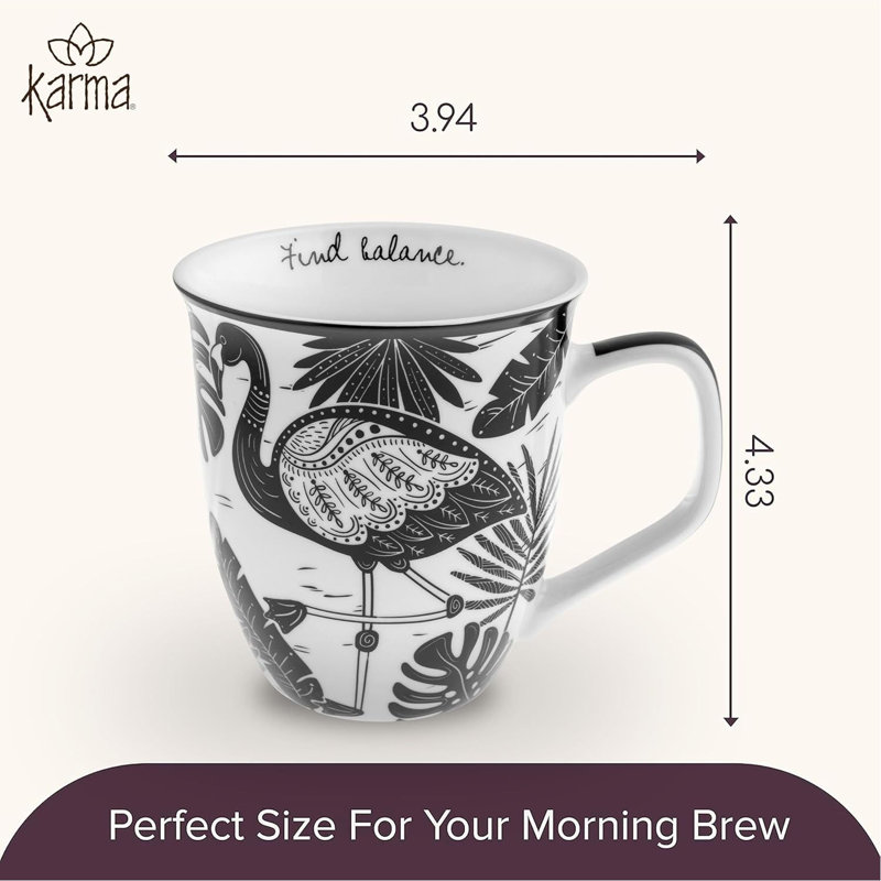 La tasse 14Oz Artisan Boho rehausse vos moments douillets avec cette superbe tasse en céramique noire et blanche, un incontournable de l'hiver. Conçu avec une élégance bohème artistique, il combine une finition noire matte profonde avec de charmants motifs minimalistes.