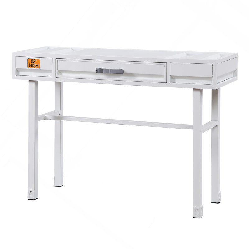 Bureau d'écriture avec 1 tiroir, Blanc