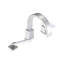 Robinet de baignoire autoportant monocommande à fixation sur le comptoir avec douche à main en acier inoxydable-112863579