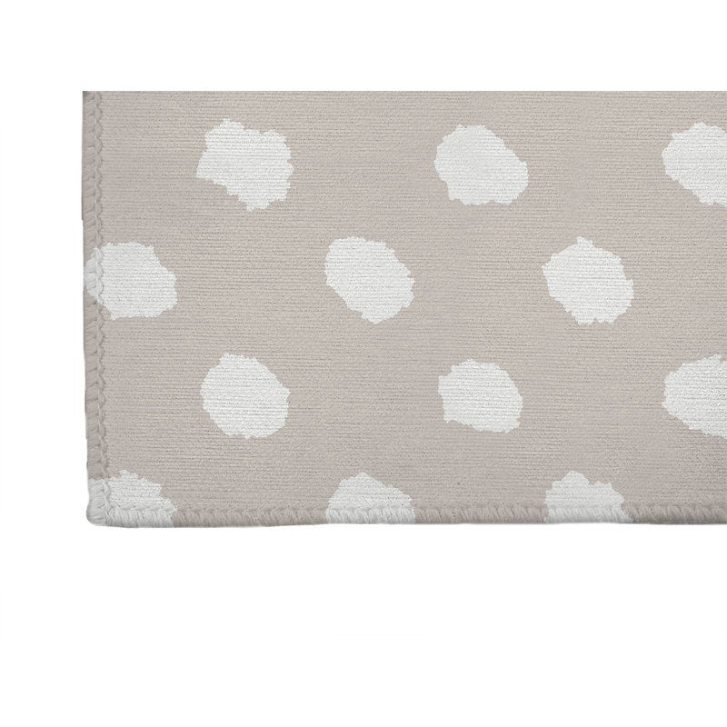 Grunge Dot Non-Slip Outdoor Rug, Runner 2'6" x 8'
