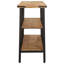 Solid Wood Top Console Table-1980550213