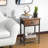Night Stand Bedside Tables With Drawer Rustic End Table For Small Spaces 2 Tiers Side Table Nightstands For Bedroom, Living Room, Study, Office