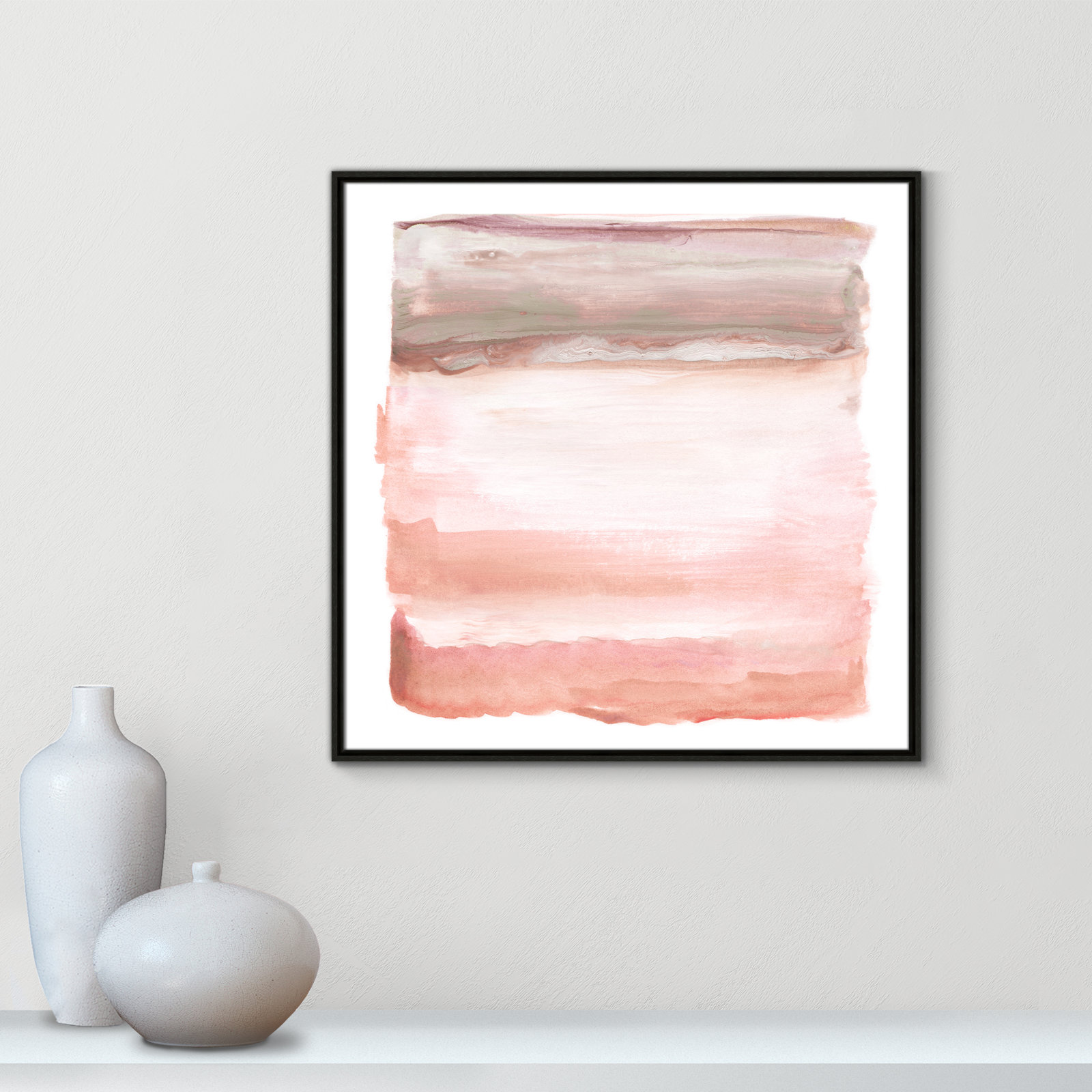 Boho Sky I by Nan- Floater Frame Print on Canvas, Espresso, 31.5" H x 31.5" W x 2" D