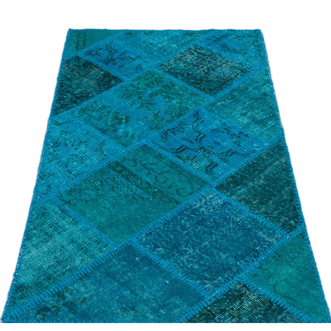 Tabarez Hand Knotted Hand Knotted Gray Area Rug