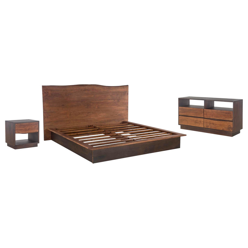 Ensemble de chambre avec lit plateforme 3 pièces San Marino Gatsby