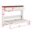 Lit escamotable simple avec tiroirs