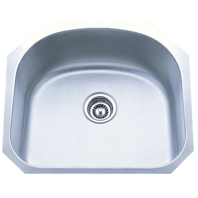 23.63'' L Single Bowl Stainless Steel Kitchen Sink
