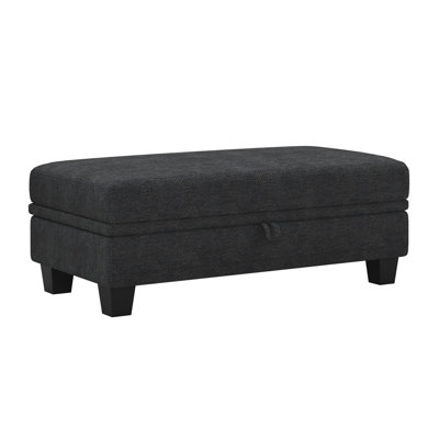 Repose-pieds avec rangement Anjana Bujesily Chenille