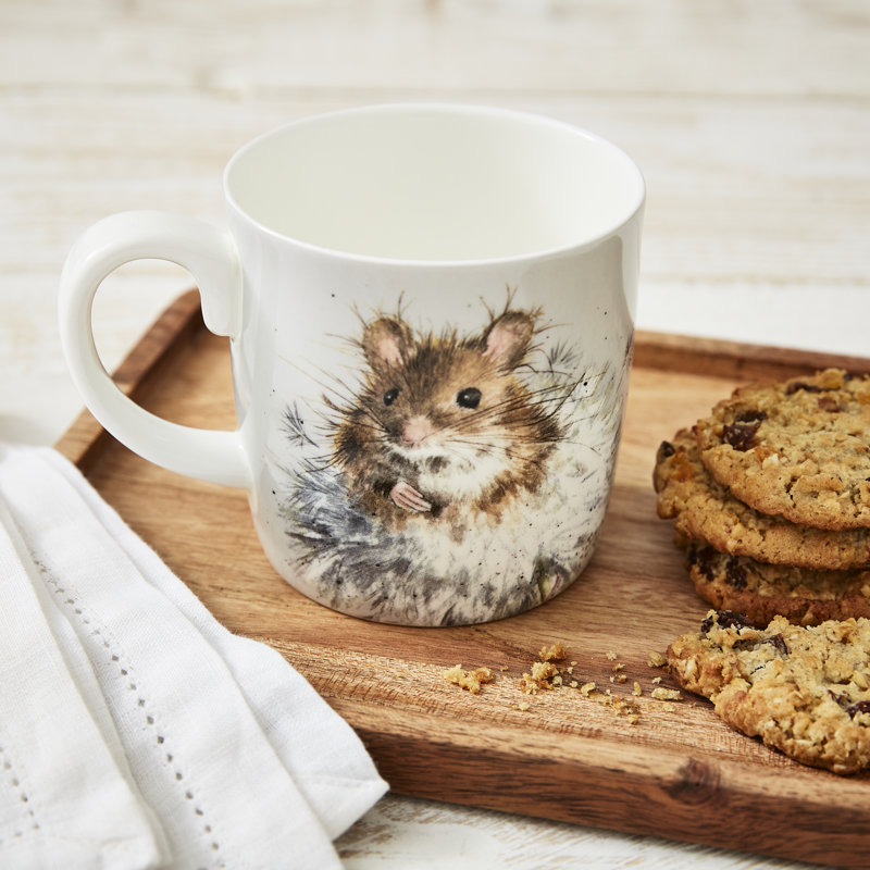 Wrendale Designs, Coloured - Mouse & Dandelion Large Mug