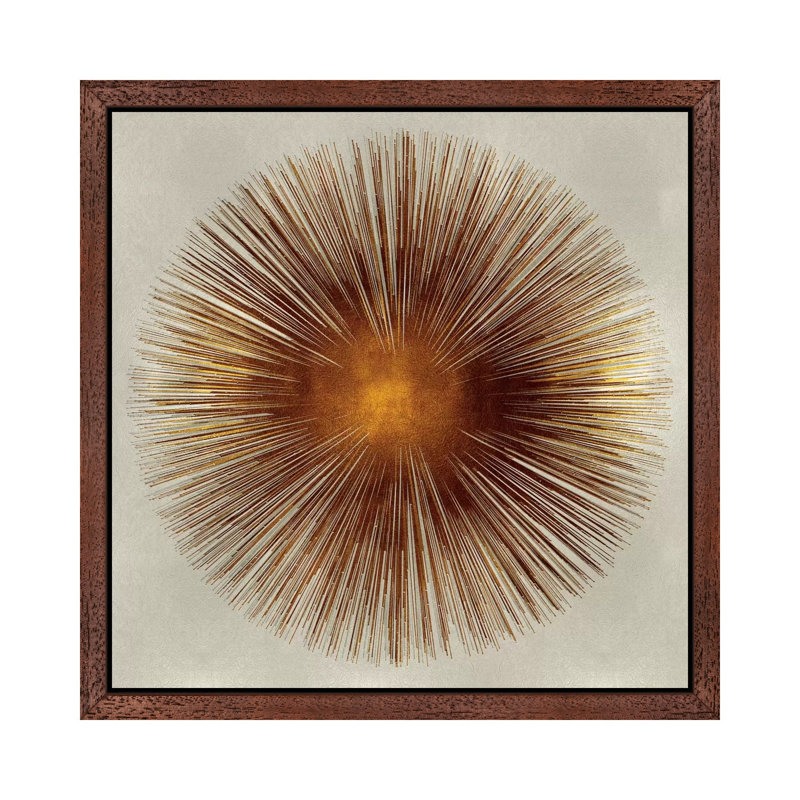 Print on Canvas, 93.98 cm H x 93.98 cm W x 3.175 cm D, Brown/Orange, Wrapped Canvas