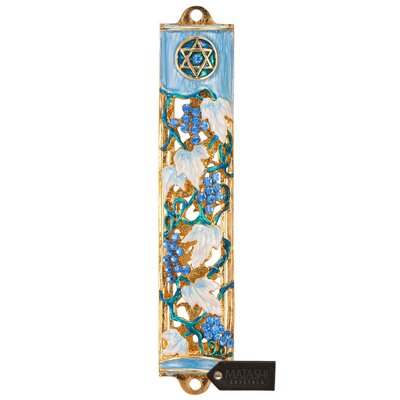 MatashiCrystal Hand Painted Enamel Grape Mezuzah | Wayfair