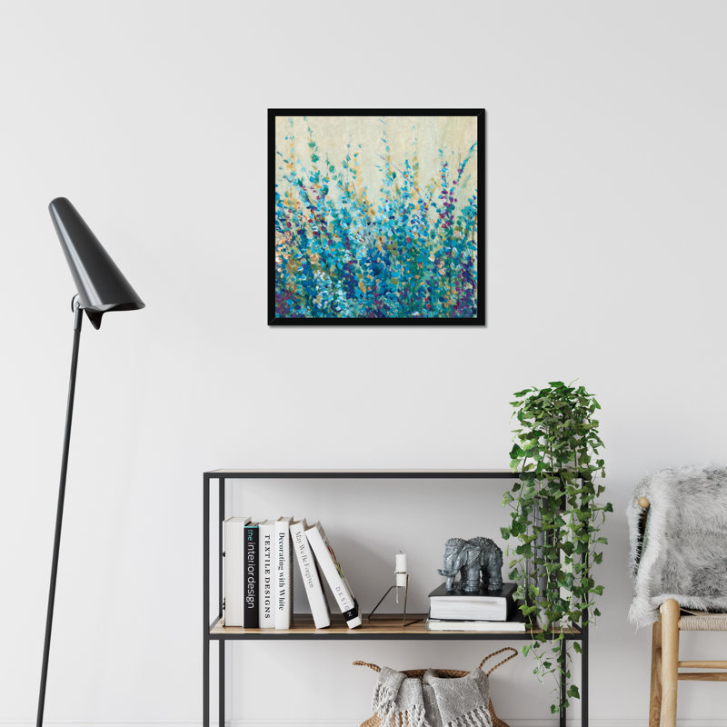 Shades Of Blue I by Timothy O' Toole - Painting, Black Framed Paper Print, 95cm H x 95cm W