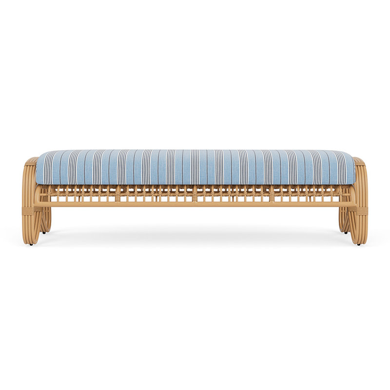 Riviera Outdoor Bench, Hansen Sky