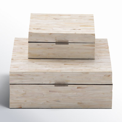 2 Piece Handmade Decorative Box Set