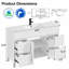 Meuble-lavabo autoportant standard simple Abaokoro