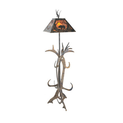 Jamahl 61'' Dark Burnished Antique Copper Novelty Floor Lamp