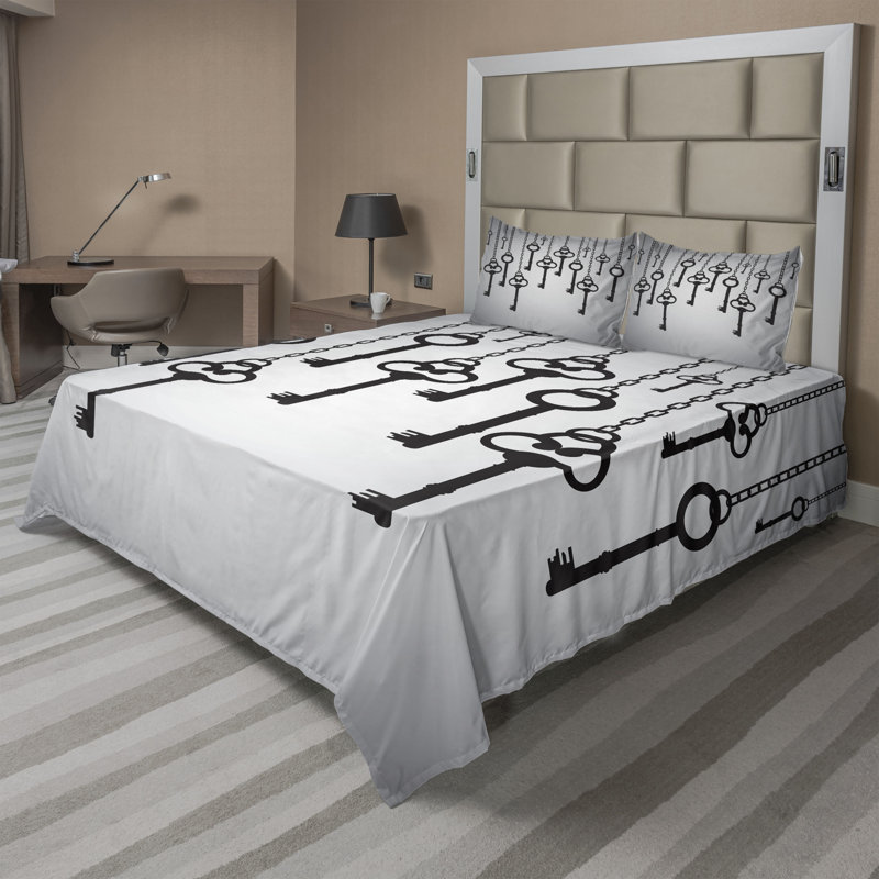 Microfiber Sheet Set, Full Sheet Set + Fitted Sheet + 2 Pillowcases