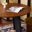 Table ronde rétro et durable en bois massif-1469081371