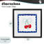 Summer Bordered Cherries Framed Print Under Glass, design by Lucille Price-952658069-952658071