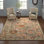 Tapis oriental gris / beige en laine fait à la main Norge