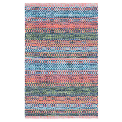 Kilim Flat Weave Cotton Geometric Rug