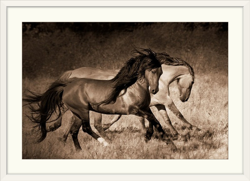 Kemani " The Dance " Print, 32" H x 44" W x 1" D, White Frame