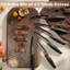Ensemble de 16 couteaux de cuisine, acier inoxydable, antirouille