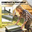 Outsunny Portable BBQ Grill with Adjustable Grates Foldable Legs-124632128