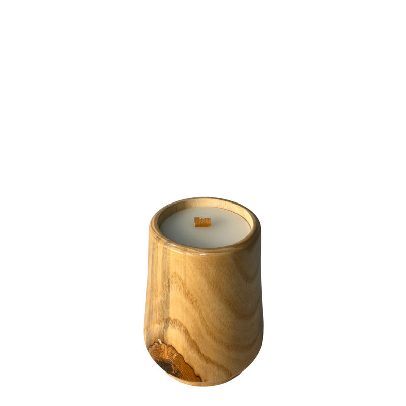 Wood Tabletop Candlestick