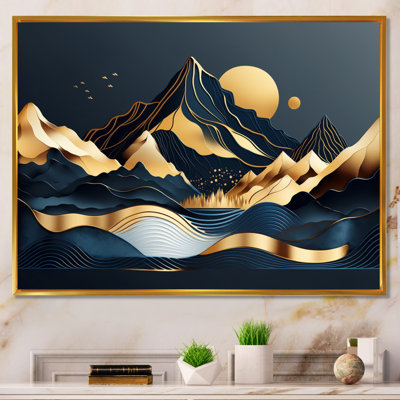Narcyz " Gold Minimalist Mountains III "