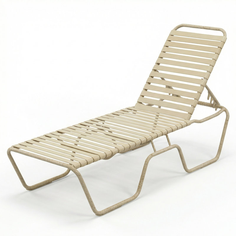 Armless Chaise, Driftwood Strap/Sandea