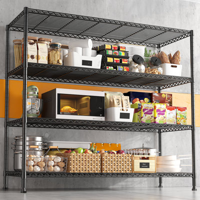 5-tier Heavy-duty Shelving Unit With Adjustable Shelves, Storage Rack For Home, Kitchen, Office, Garage