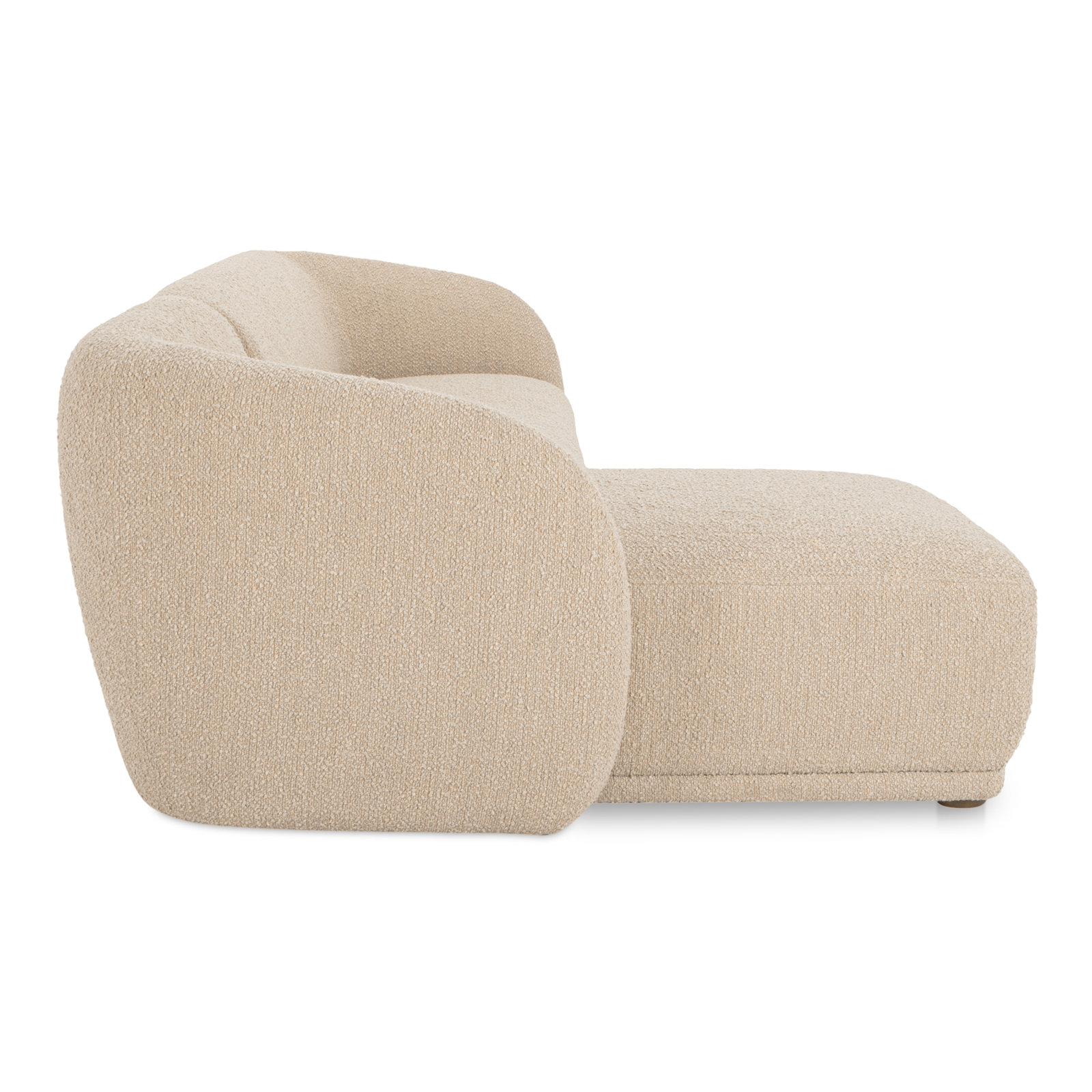 Penelope 2 - Piece 112" Chaise Sectional, Natural Bouclé, Left Hand Facing
