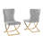 Yulianna 78" Marble 5 Pcs Dining Set-117824724-117824725