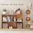 Sturdy Five-Section Storage Organizer - A Closed Shelving And Display Cabinet With A Back Panel, Equipped With Open Shelves, Suitable For Use In Living Rooms, Bedrooms, Offices (In Natural Color) As A Modern Wooden Storage Box-1036686124