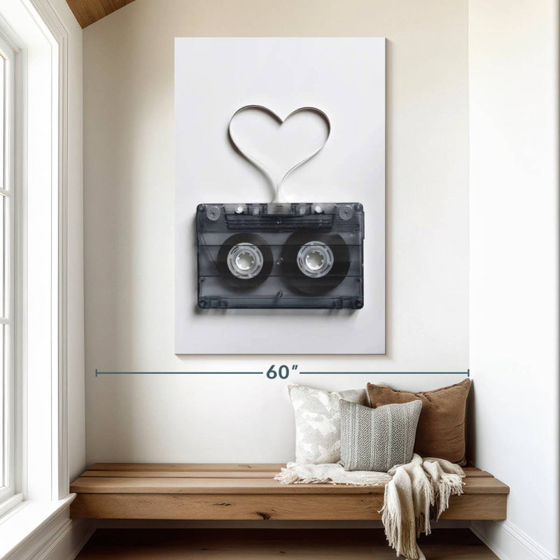 Abarca Mixtape Film Heart, H 51 po x l 34 po