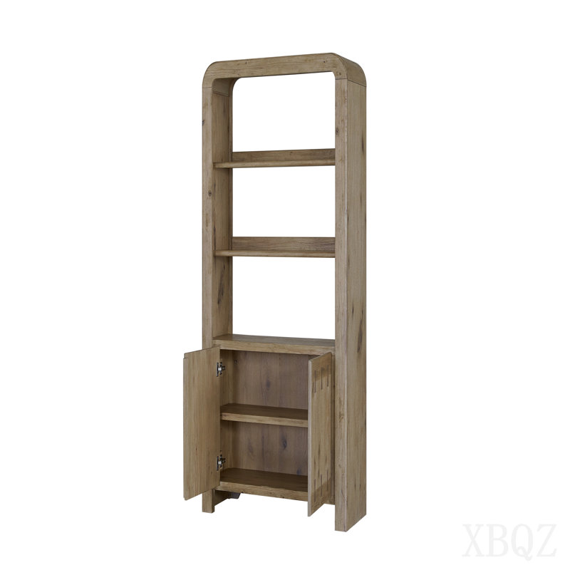 Knotty Oak Bowtie Bookcase