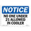 No One Under 21 Allowed In Cooler Aluminum Sign 12 x 18
